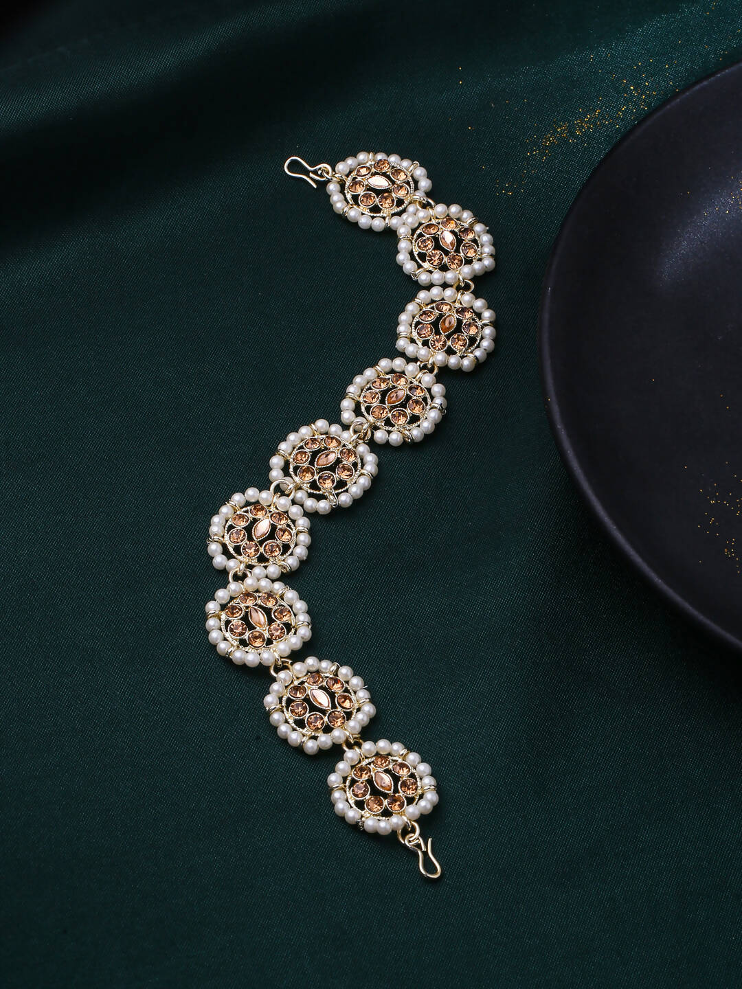 NVR Women's Gold-Plated Traditional Trending Matha Patti - Distacart