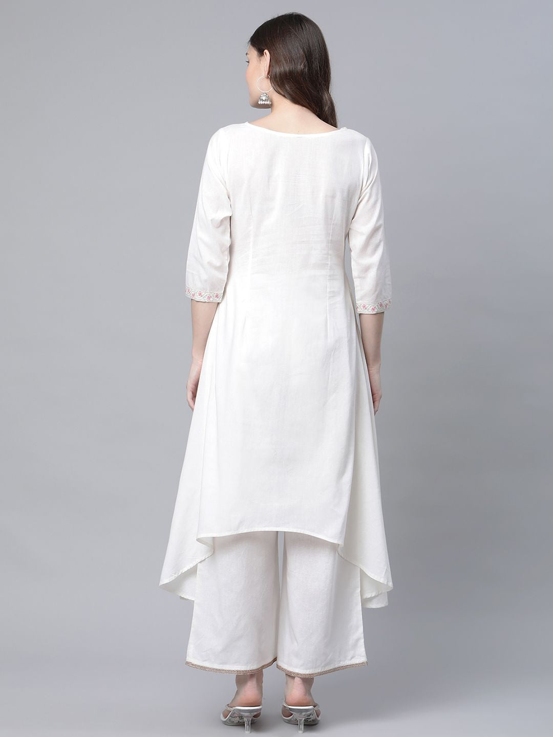 Details 157+ plain white cotton kurti