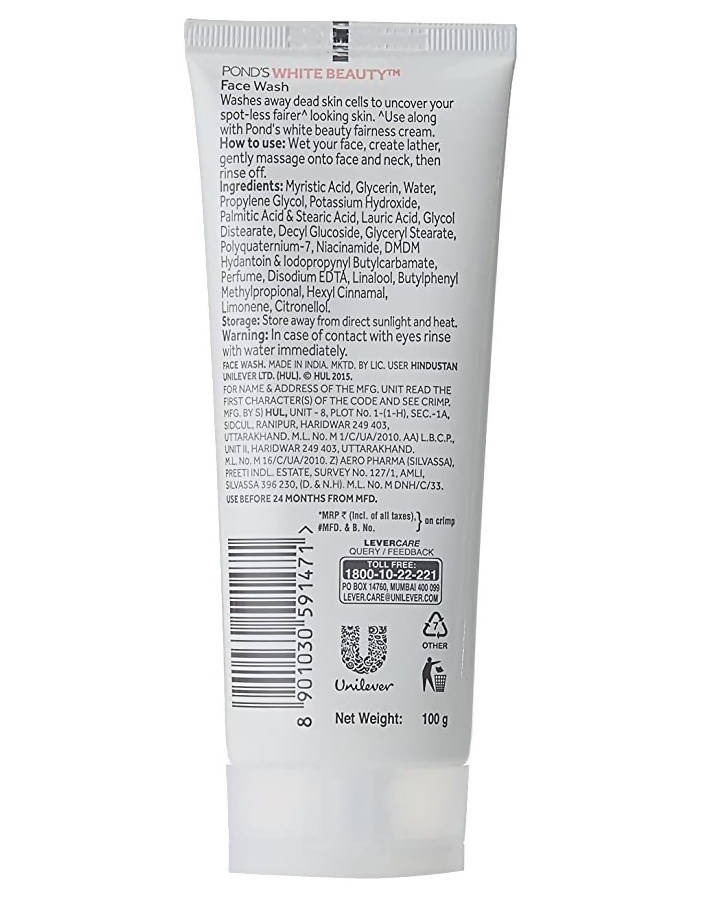 Ponds White Beauty Spot-Less Fairness Face Wash with Micro Foam