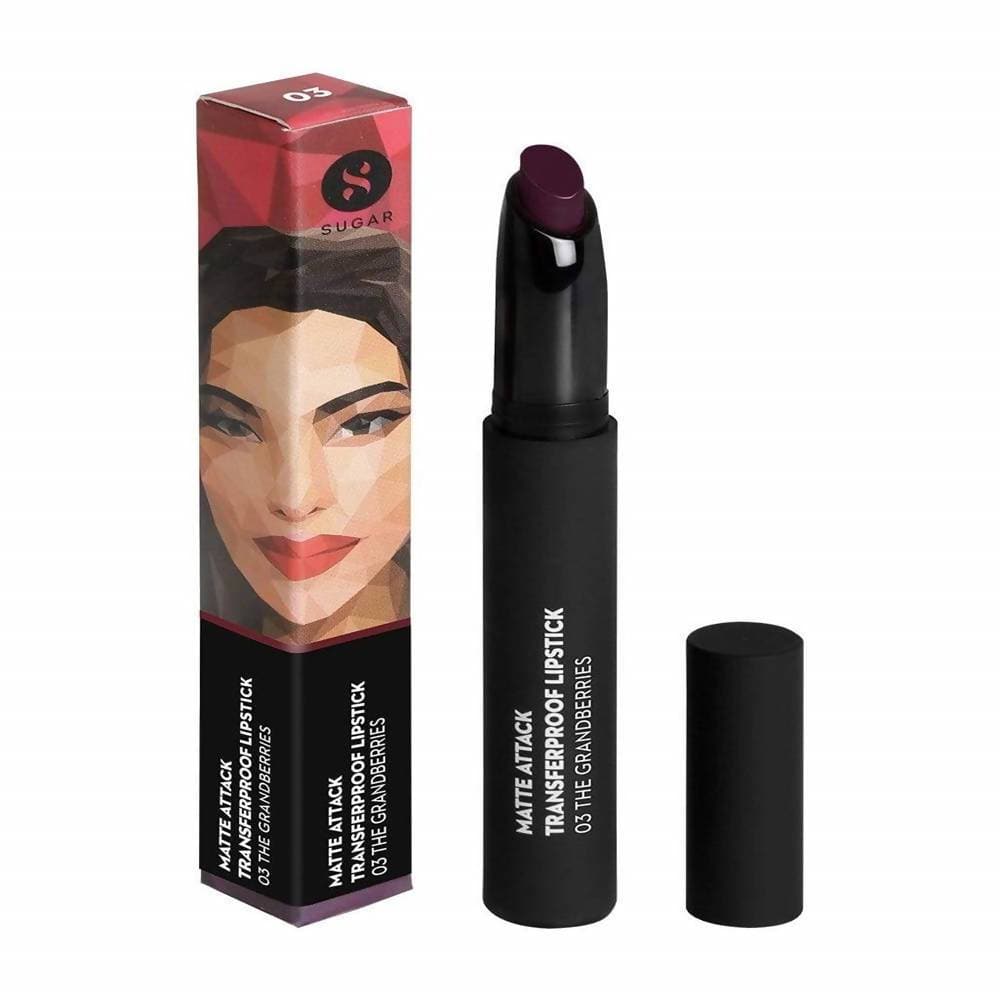 Sugar Matte Attack Transferproof Lipstick - The Grandberries (Dark Berry) - Distacart