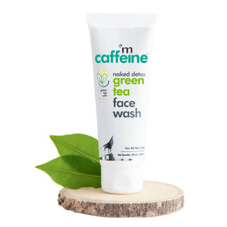 mCaffeine Green Tea Face Wash with Vitamin C & Hyaluronic Acid - Distacart