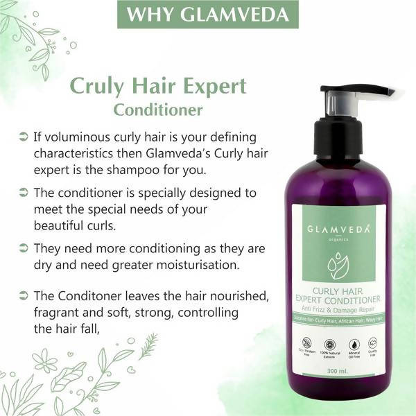 Glamveda Curly Hair Expert/ Damage Repair & Anti Frizz Conditioner