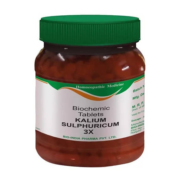 Bio India Homeopathy Kalium Sulphuricum Biochemic Tablets