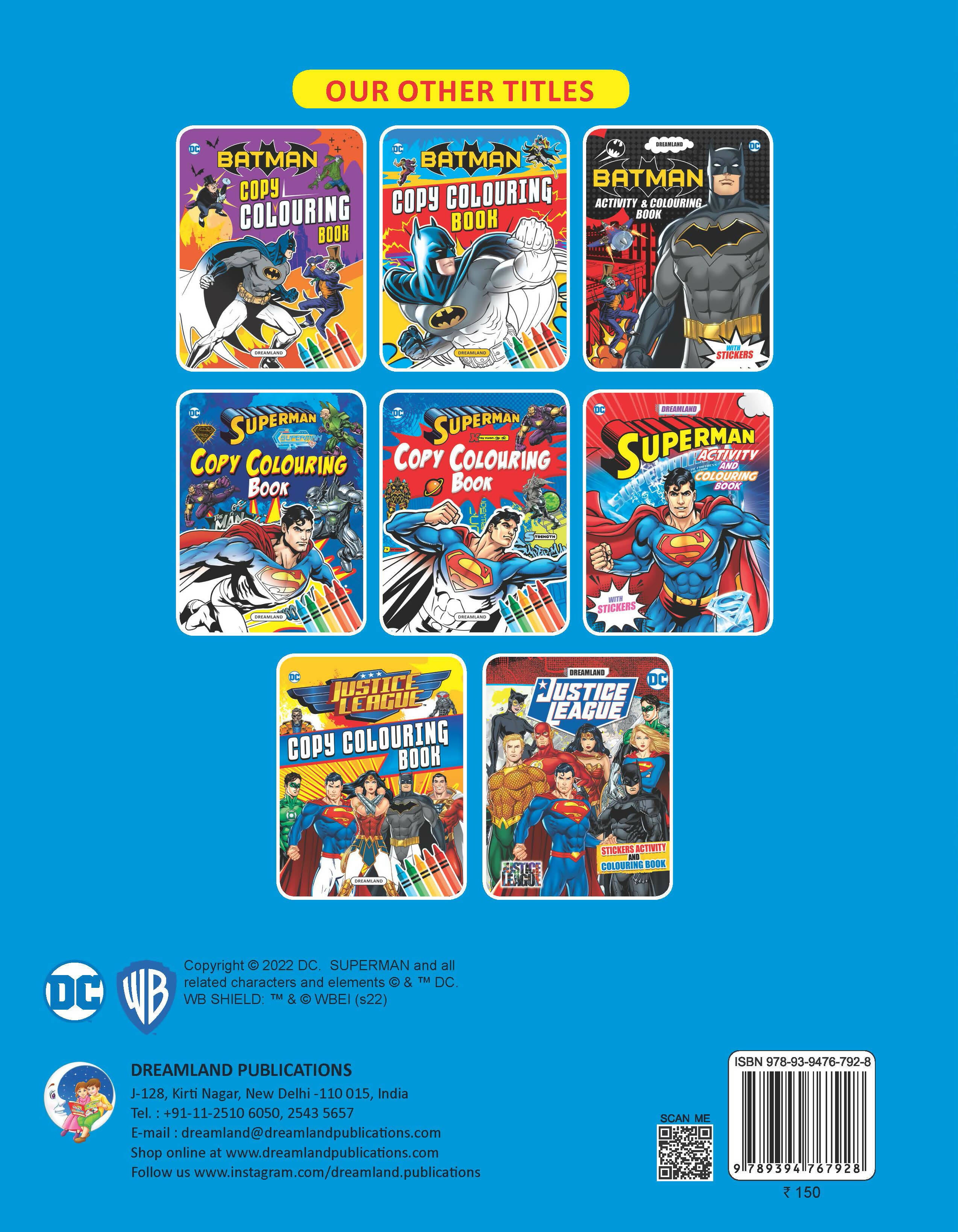 Dreamland Superman Copy Colouring Book : Children Drawing, Painting & Colouring Book - Distacart