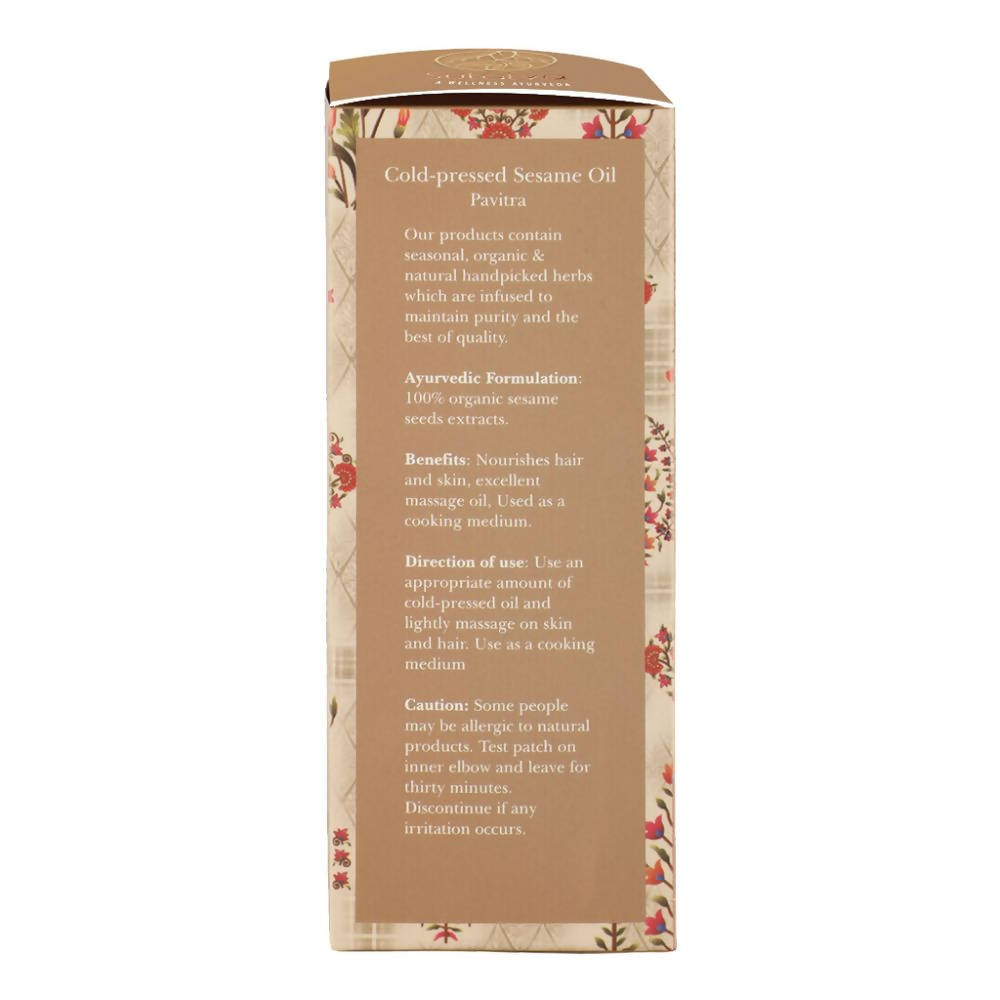 Sutatva Cold Pressed Sesame Oil - Distacart