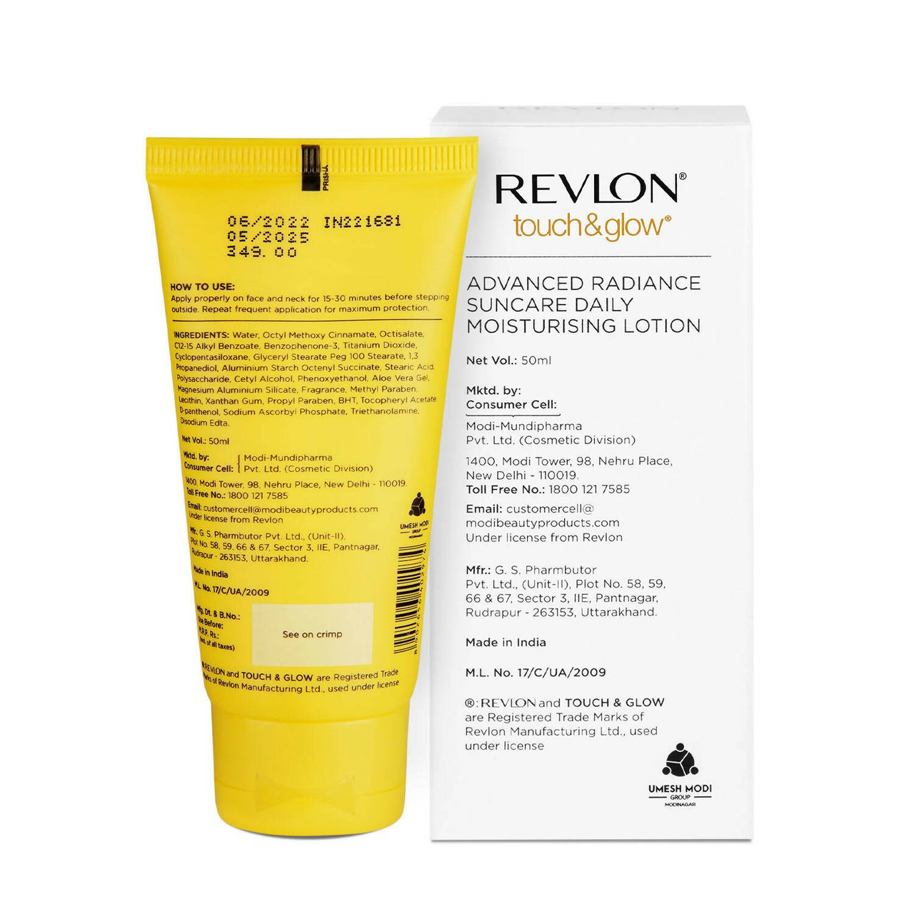 Revlon Touch & Glow Advanced Radiance Sun Care Daily Moisturizing Lotion SPF 30 - Distacart
