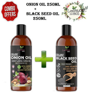 Luxura Sciences Onion Oil and Black Seed Oil - Distacart