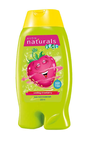 Avon Naturals Kids Swirling Strawberry Body Wash & Bubble Bath
