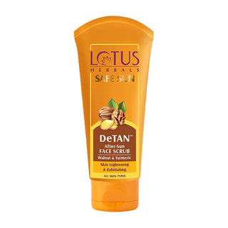 Lotus Herbals Safe Sun Detan After-Sun Face Scrub - Distacart