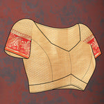 Thumbnail for Lorenvalley Fashion Gold Cotton Woven Design with Zari Weaving Design Saree - Distacart