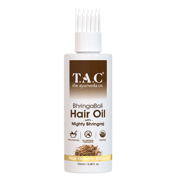 TAC - The Ayurveda Co. Bhringabali Hair Oil for Hairfall Control & Hair Growth with Bhringraj & Amla - Distacart