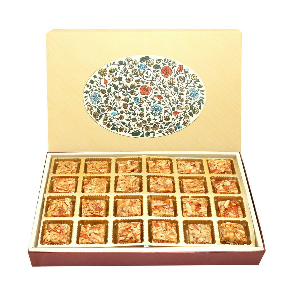 Ghasitaram Roasted Almond Bites Box - Distacart