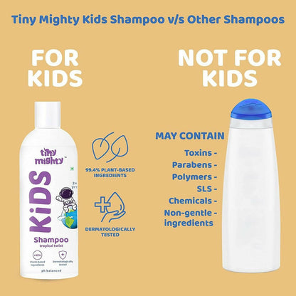 Tiny Mighty Kids Shampoo, Body Lotion And Oil Combo - Distacart