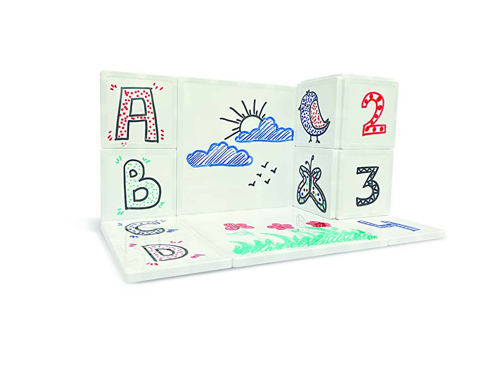 Kipa MagPlay Doodle Magnetic Tiles 16 Pieces for Kids - Distacart