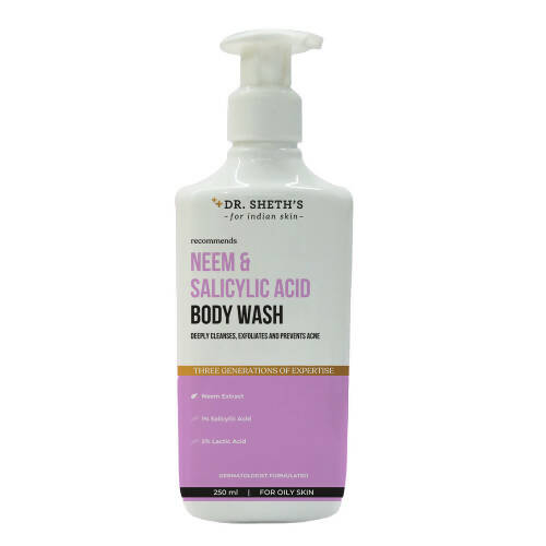 Dr. Sheth's Neem & Salicylic Acid Body Wash - Distacart