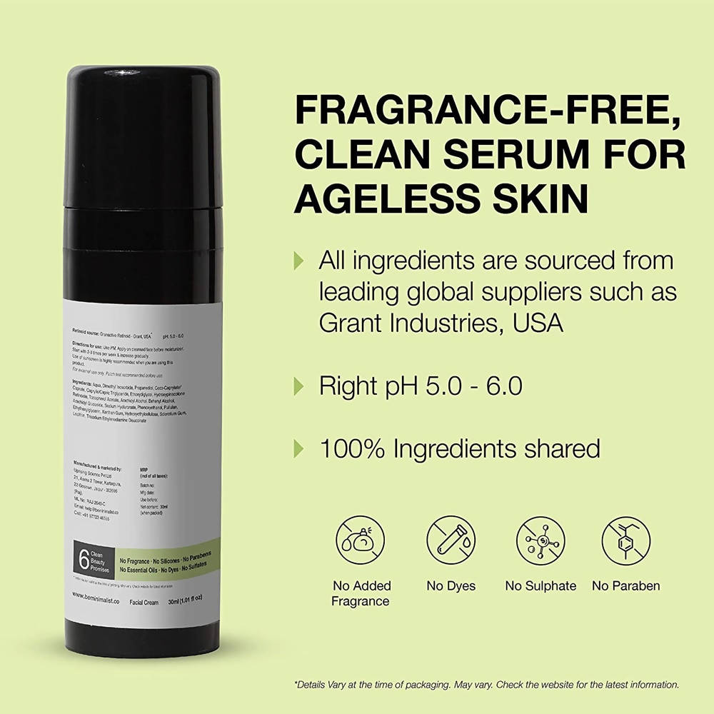 Fragrance free, Clean Serum For Ageless Skin