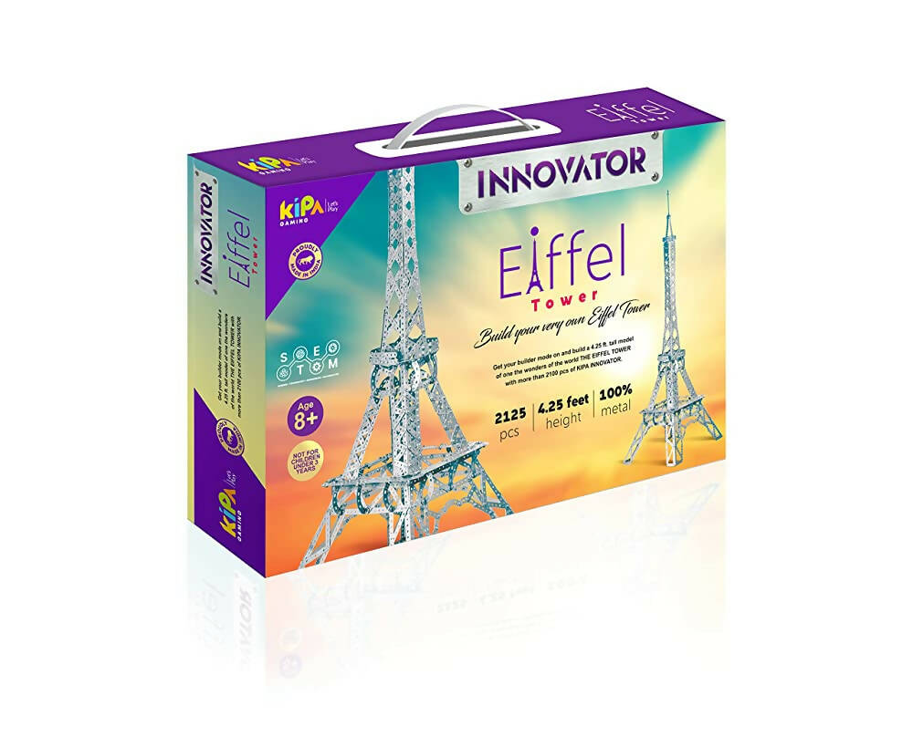 Kipa Innovator - Eiffel Tower 2125 Pieces - 1 DIY, Educational, Learning, Stem, Building and Construction Toys +5 Years - Distacart