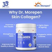 Thumbnail for Dr. Morepen Skin Collagen Protein Powder With Hyaluronic Acid, Vitamin C, Sesbania & Biotin - Pineapple Flavour - Distacart