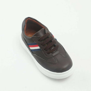 Tiny Bugs Boys Lace Up Casual Sheos - Dark Brown - Distacart