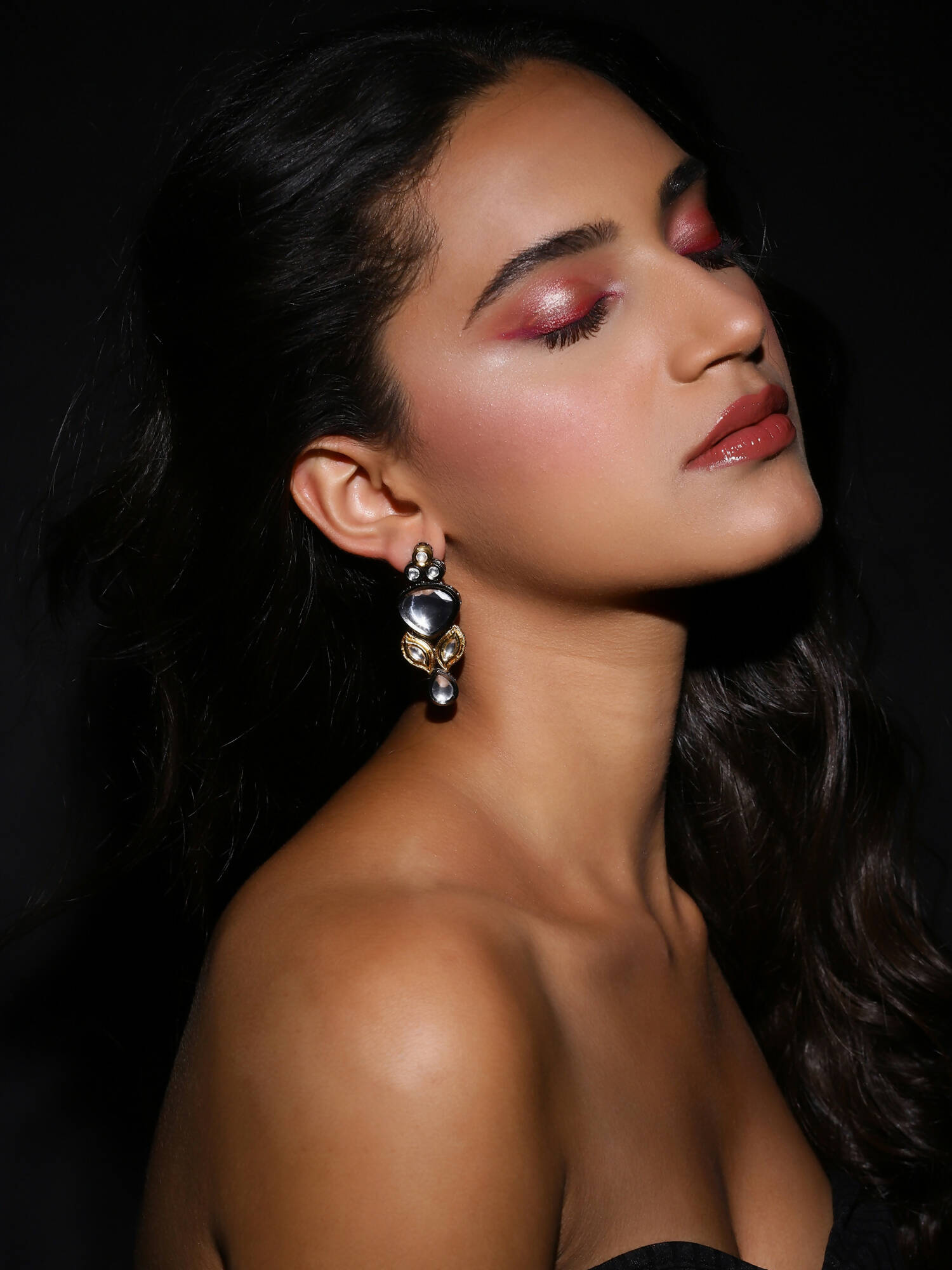 Silver-Plated Contemporary Drop Earrings - Ruby Raang - Distacart