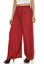 Thumbnail for Mominos Fashion Moeza Reyon Cotton Maroon Color Cut Work Palazzo