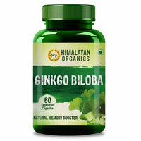 Thumbnail for Himalayan Organics Ginkgo Biloba, Natural Memory Booster: 60 Capsules
