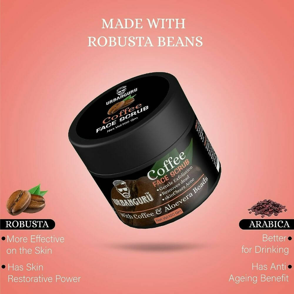 Urbanguru Men's Coffee Face Scrub - Distacart