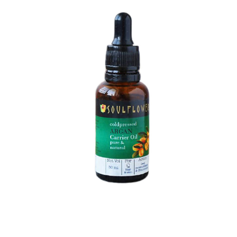 Soulflower Cold Pressed Argan Carrier Oil Pure &amp; Natural