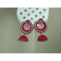 Thumbnail for Pink Color Jhumki Earrings - Distacart