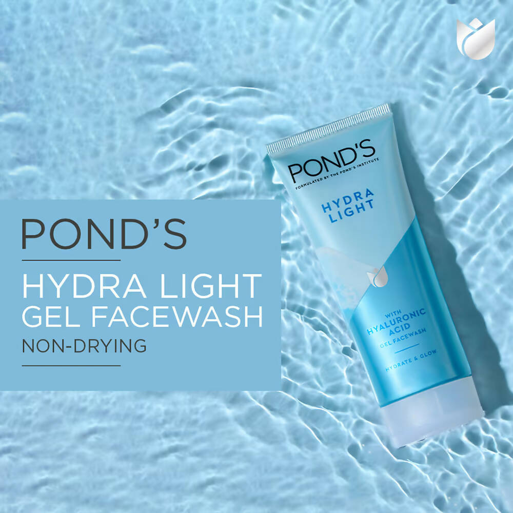Ponds Hydra Light Hyaluronic Acid Hydrating Gel Face Wash - Distacart