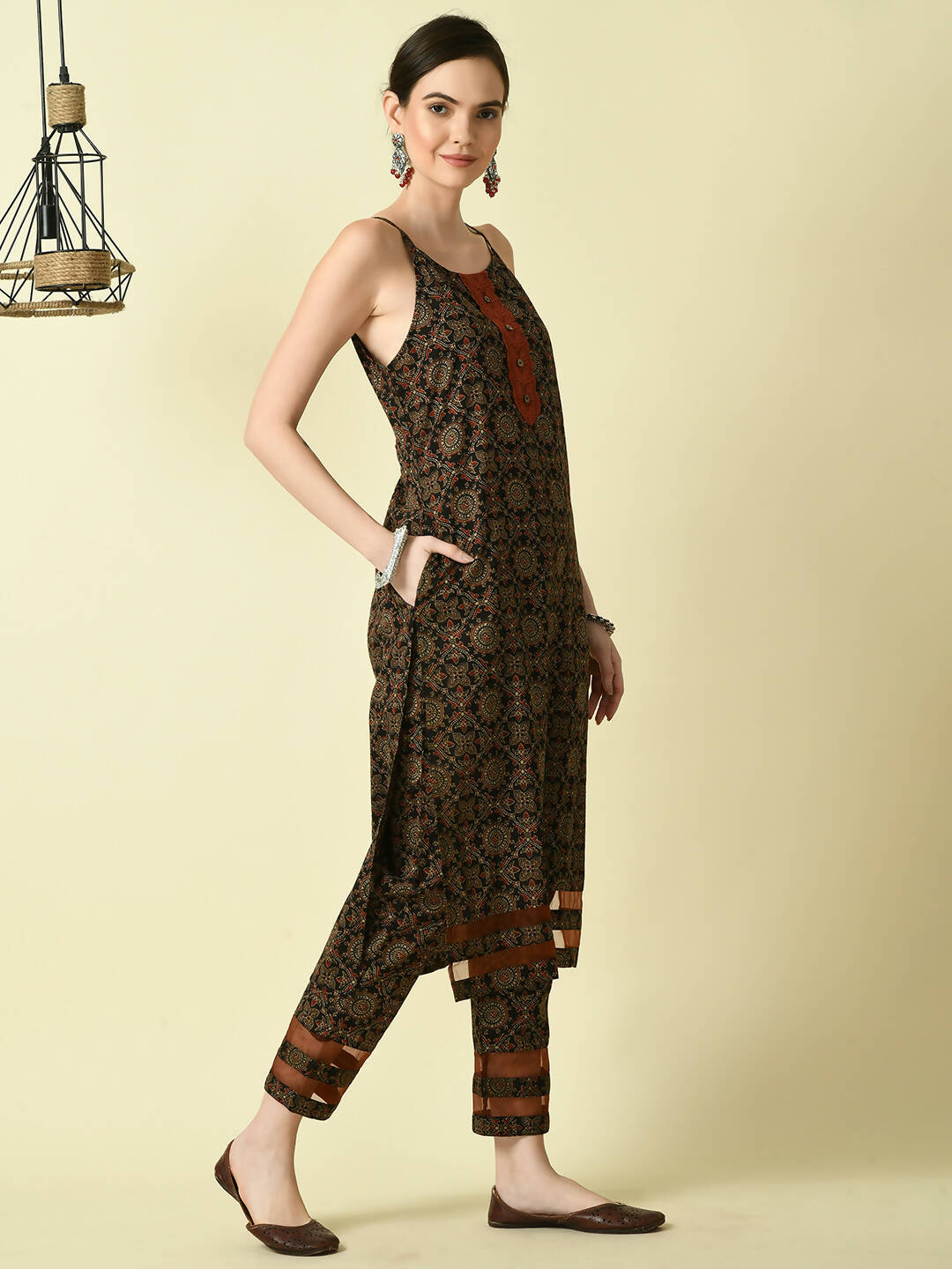 Myshka Women's Multi Straight Printed Kurta - Distacart