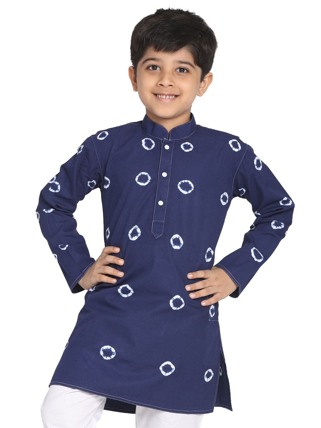 Vastramay Tie And Dye Pattern Cotton Kurta For Boys - Distacart