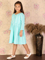 Thumbnail for Vastramay Pure Cotton Lukhnowi Chikankari Anarkali Ethnic Dress For Girls - Distacart
