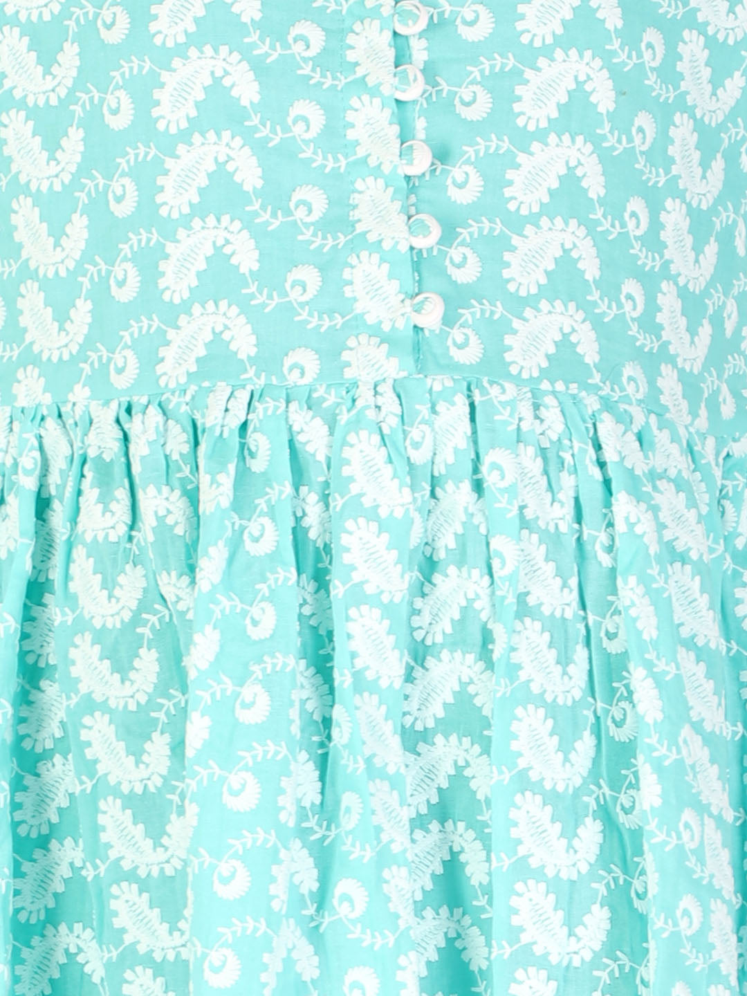 Vastramay Pure Cotton Lukhnowi Chikankari Anarkali Ethnic Dress For Girls - Distacart