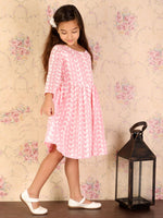 Thumbnail for Vastramay Pure Cotton Lukhnowi Chikankari Anarkali Ethnic Dress For Girls - Distacart
