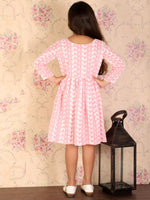 Thumbnail for Vastramay Pure Cotton Lukhnowi Chikankari Anarkali Ethnic Dress For Girls - Distacart