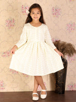 Thumbnail for Vastramay Pure Cotton Lukhnowi Chikankari Anarkali Ethnic Dress For Girls - Distacart