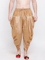 Thumbnail for Vastramay Men's Rose Gold Silk Blend Dhoti - Distacart