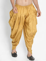 Thumbnail for Vastramay Men's Chiku Cotton Satin Blend Dhoti - Distacart