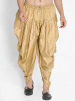 Thumbnail for Vastramay Men's Rose Gold Cotton Satin Blend Dhoti - Distacart