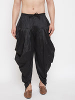 Thumbnail for VM by Vastramay Men's Black Cowl Dhoti - Distacart