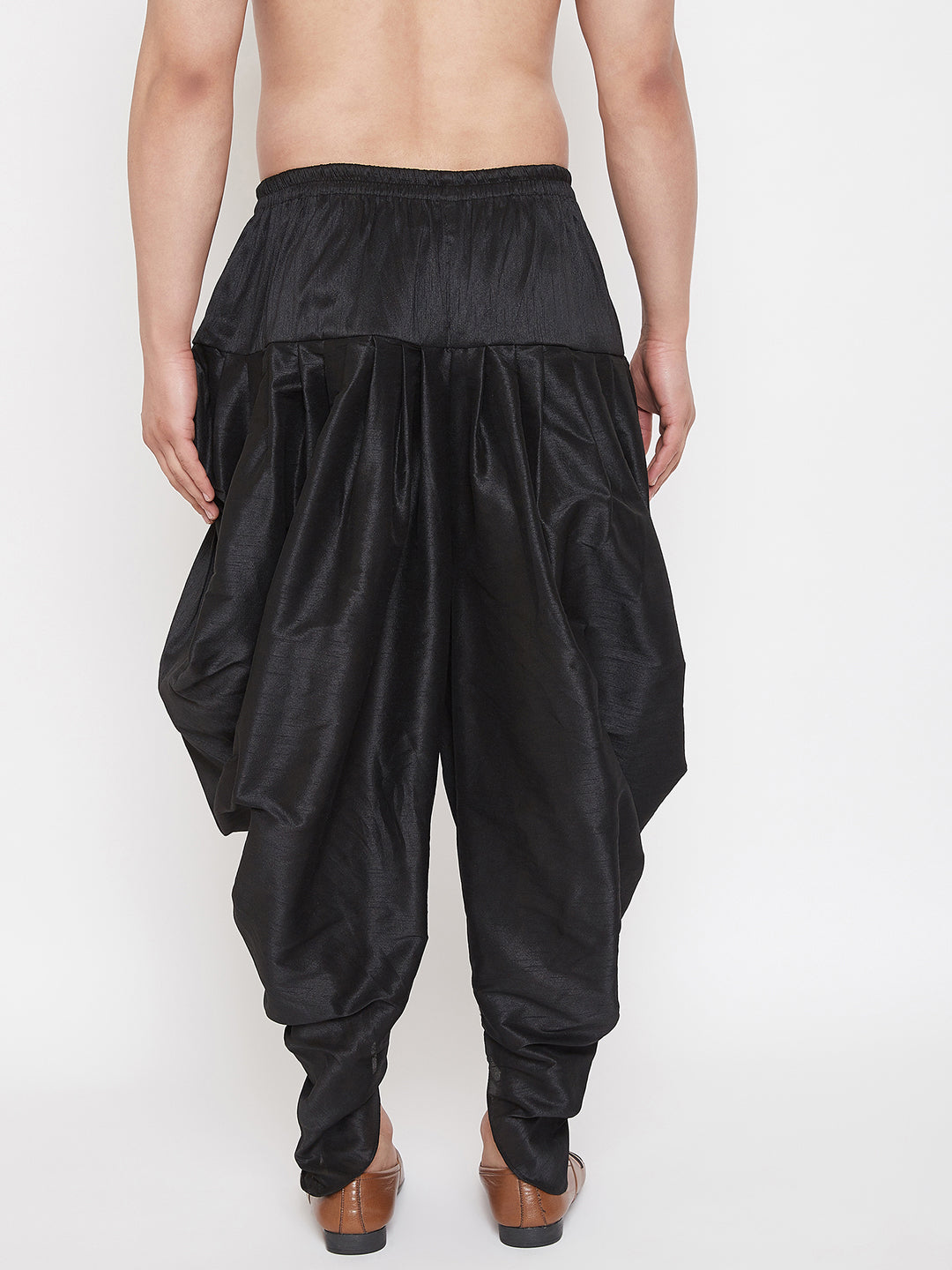 VM by Vastramay Men's Black Cowl Dhoti - Distacart