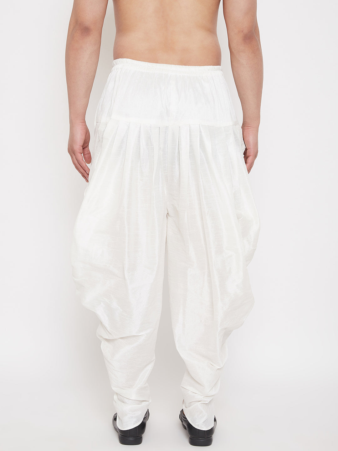 VM by Vastramay Men's White Cowl Dhoti - Distacart