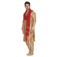 Thumbnail for Vastramay Men's Maroon Viscose Dupatta - Distacart