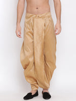 Thumbnail for VM by Vastramay Men's Rose Gold Silk Blend Dhoti - Distacart