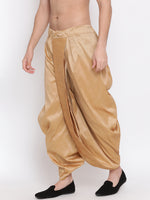Thumbnail for VM by Vastramay Men's Rose Gold Silk Blend Dhoti - Distacart