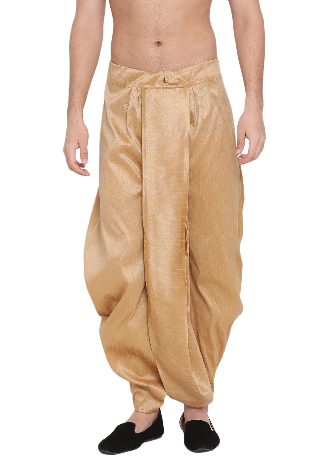 VM by Vastramay Men's Rose Gold Silk Blend Dhoti - Distacart