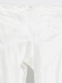 Thumbnail for Vastramay Men's White Silk Blend Jacket, Kurta and Pyjama Set - Distacart