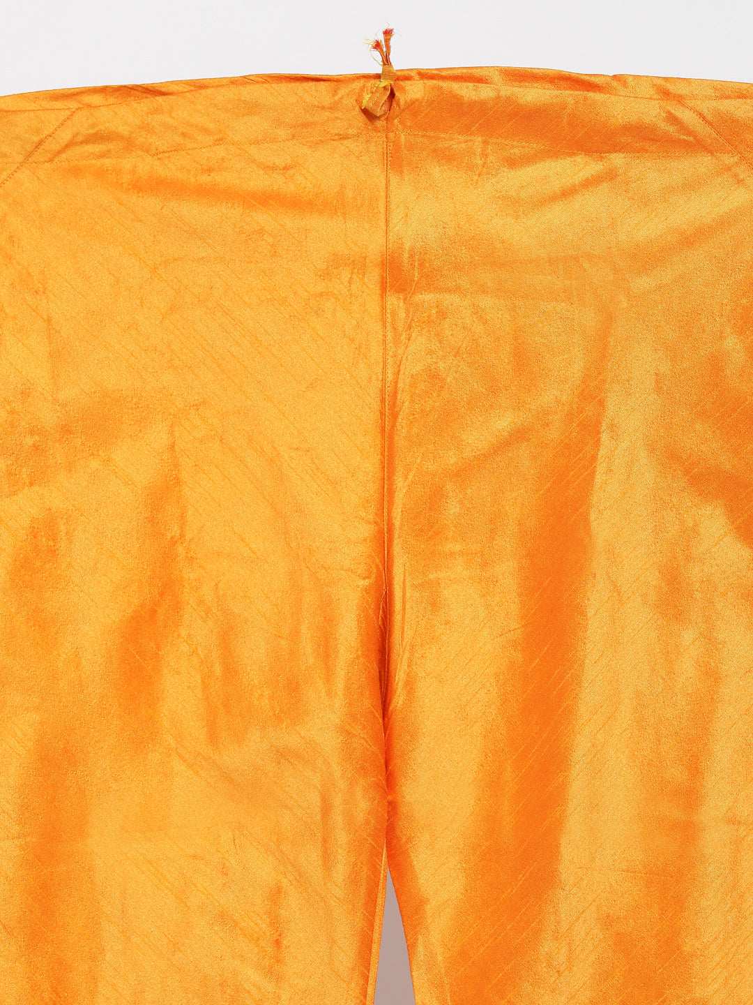 Vastramay Men's Orange Silk Blend Jacket, Kurta and Pyjama Set - Distacart