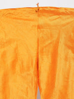 Thumbnail for Vastramay Men's Orange Silk Blend Jacket, Kurta and Pyjama Set - Distacart